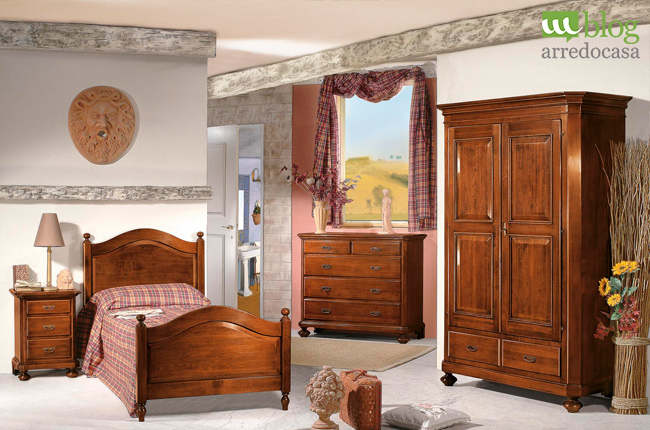 mobili country chic per la camera da letto