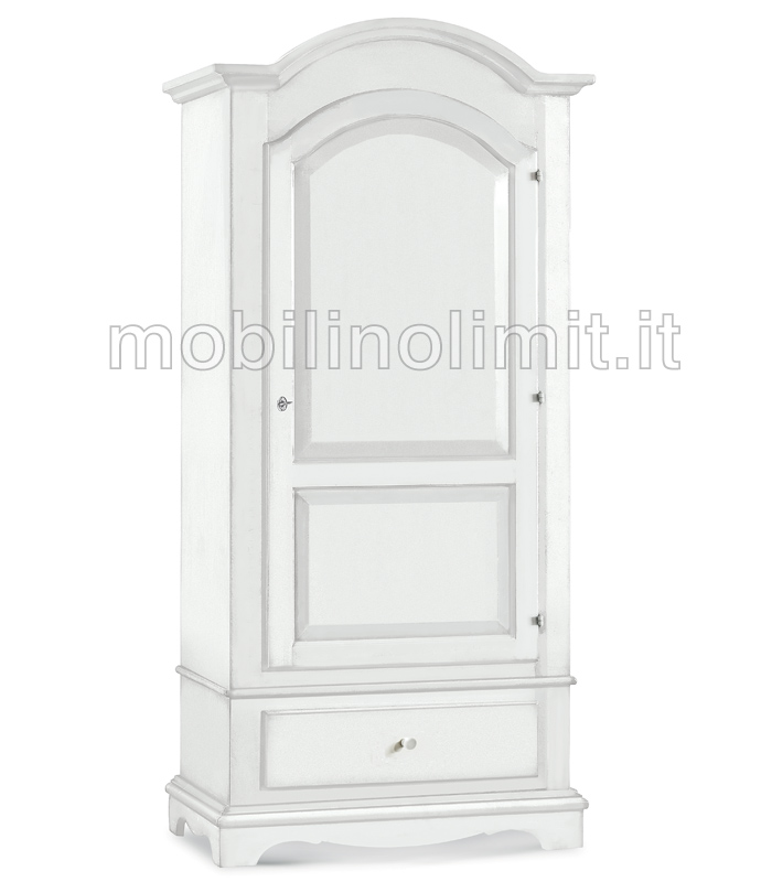 Armadio Bianco Opaco Cappello Tondo