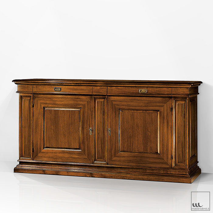 Credenza classica per soggiorno L 230 - Noce 