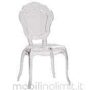Sedia Barocco trasparente - policarbonato